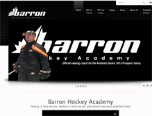 Tablet Screenshot of barronhockey.com